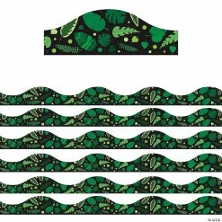 Best deal 🛒 Ashley Productions Magnetic Scallop Border, Greenery on Black, 12 Feet Per Pack, 6 Packs 👏