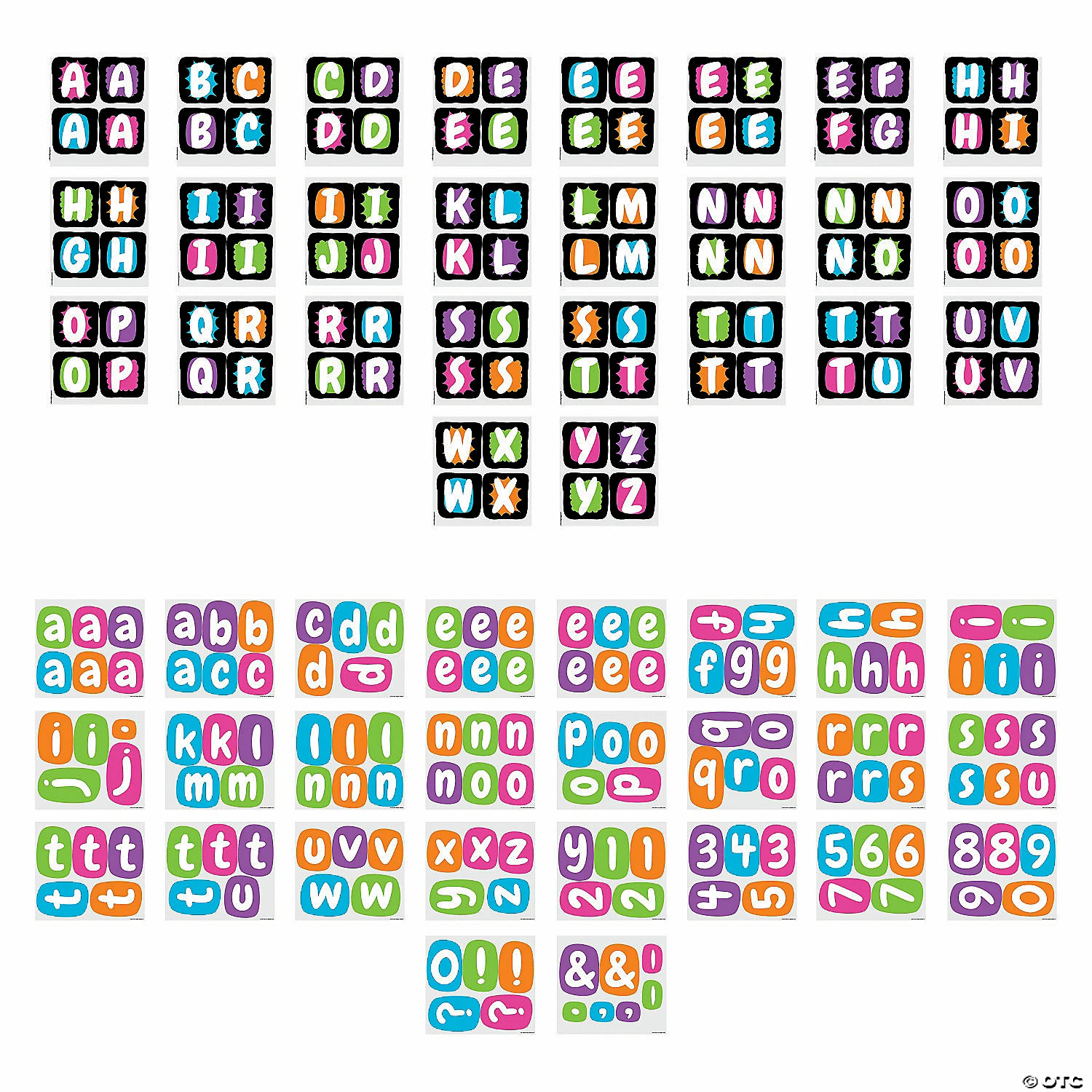 Buy ๐ฏ Black & Bright Bulletin Board Letters - 228 Pc. โจ - Image 2