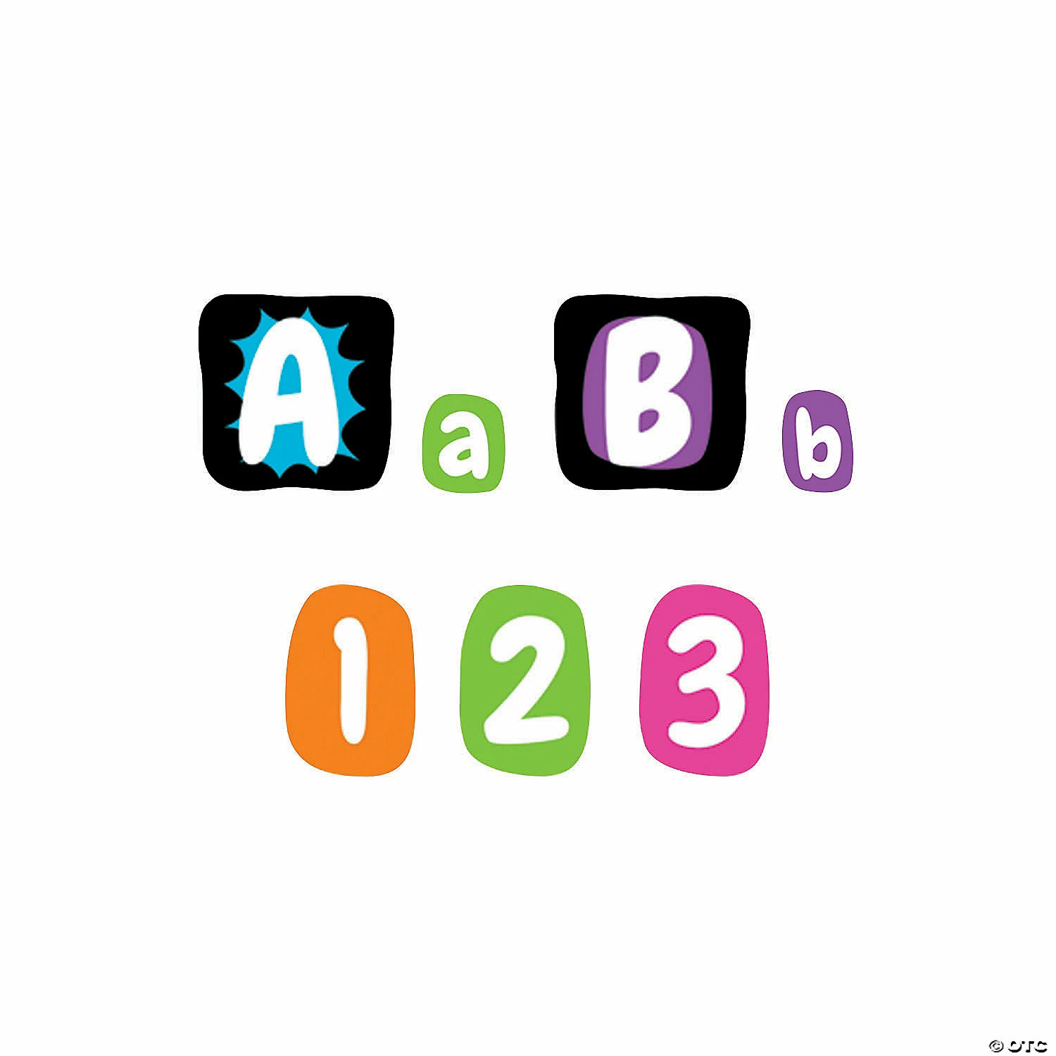 Buy ๐ฏ Black & Bright Bulletin Board Letters - 228 Pc. โจ