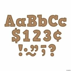 Cheapest 💯 Burlap Bulletin Board Letter Cutouts - 230 Pc. ✔️