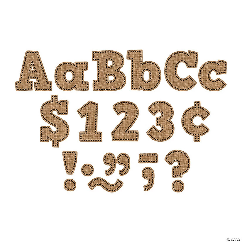 Cheapest ๐ฏ Burlap Bulletin Board Letter Cutouts - 230 Pc. โ๏ธ