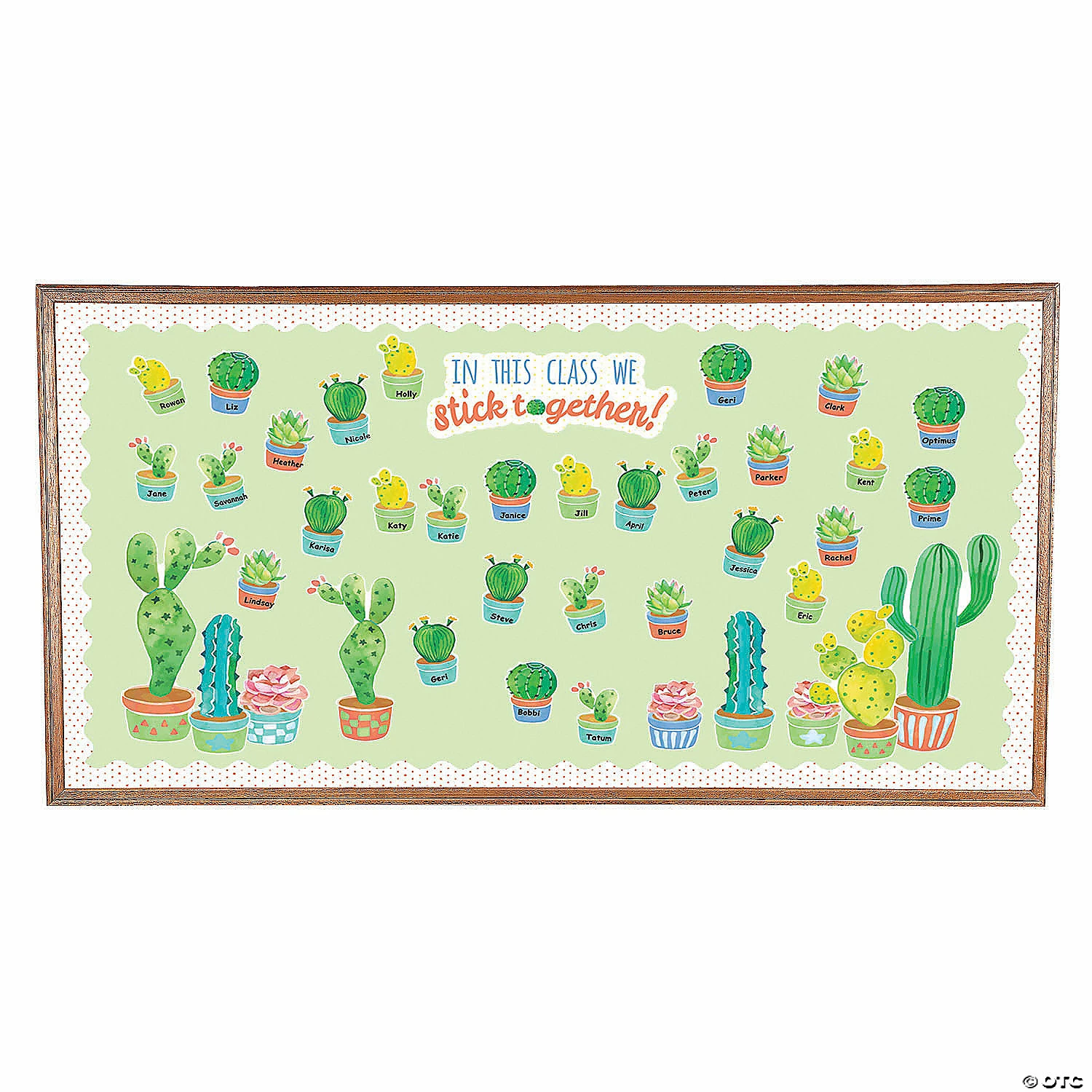 Hot Sale π Cactus Bulletin Board Set - 56 Pc. π