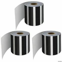 Buy ๐ Carson Dellosa Education Black and White Vertical Stripes Rolled Straight Border, 65 Feet Per Roll, Pack of 3 ๐ฅ