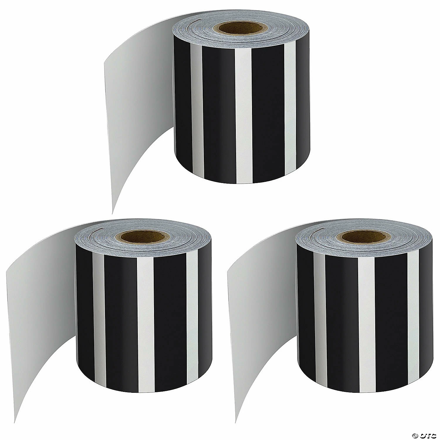 Buy ๐ Carson Dellosa Education Black and White Vertical Stripes Rolled Straight Border, 65 Feet Per Roll, Pack of 3 ๐ฅ