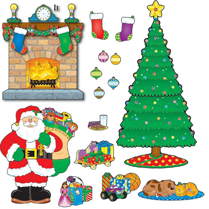 Hot Sale โญ Carson Dellosa Education โ Christmas Scene Bulletin Board Set ๐ฅฐ