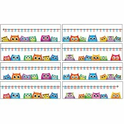 Brand new 🎉 Carson Dellosa Education Colorful Owls Number Line Mini Bulletin Board Set 🌟