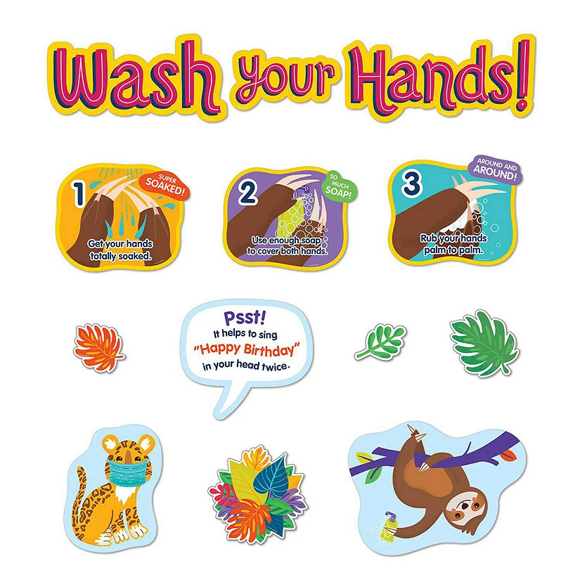 Buy π― Carson Dellosa Education Handwashing Bulletin Board Set π