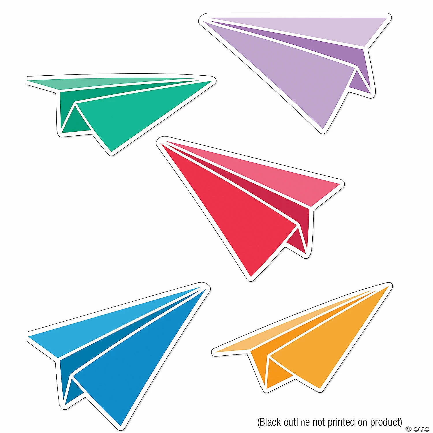 Buy 🧨 Carson Dellosa Education Happy Place Paper Airplanes Cut-Outs, 36 Per Pack, 3 Packs 👏 - Image 2