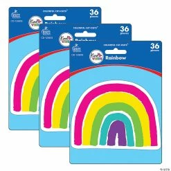 Best Pirce 👍 Carson Dellosa Education Kind Vibes Rainbow Cut-Outs, 36 Per Pack, 3 Packs 🥰