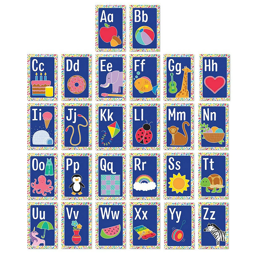 New 😀 Carson Dellosa Education Mini Posters Alphabet Cards Poster Set 😀