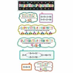 Budget 🎁 Carson Dellosa Education School Pop Properties of Operations Mini Bulletin Board Set 🤩