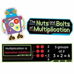 Cheap 🌟 Carson Dellosa Education The Nuts and Bolts of Multiplication Mini Bulletin Board Set 😍