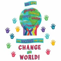 New ✔️ Carson Dellosa Education Together We Can Change the World Bulletin Board Set ✨