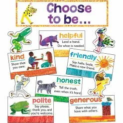 Cheapest 👏 Carson Dellosa Education World of Eric Carle Positive Character Traits Mini Bulletin Board Set ⭐