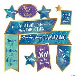 Flash Sale 😀 Carson-Dellosa® Galaxy Motivational Signs Mini Bulletin Board Set - 18 Pc. ⭐