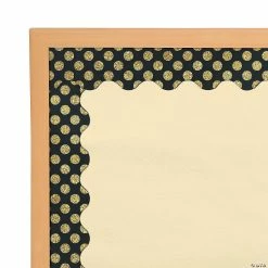 Brand new 🔔 Carson-Dellosa® Gold Glitter Dots Scalloped Bulletin Board Borders - 13 Pc. ⭐