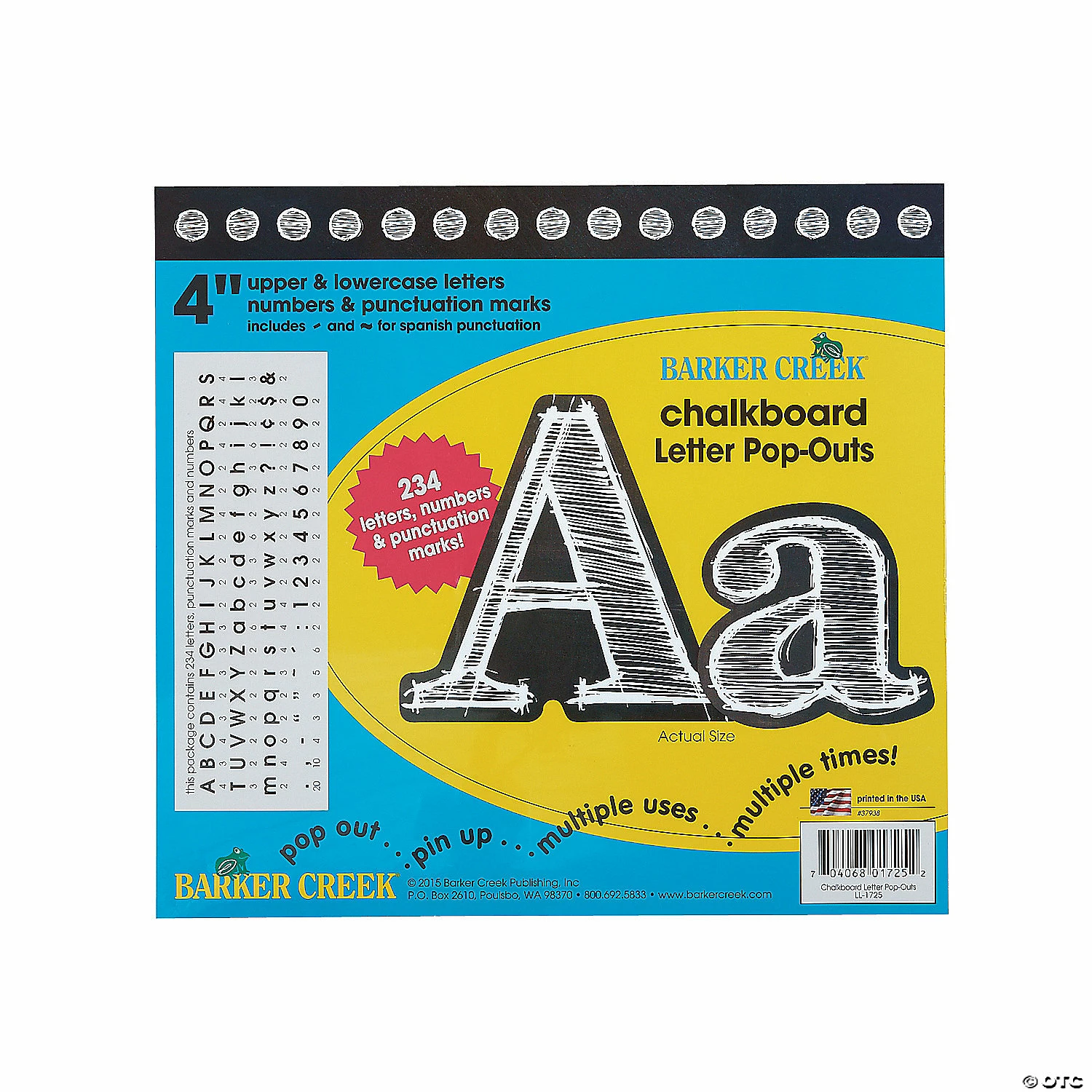 Outlet ๐ฅ Chalkboard Letter Pop-Outs - 234 Pc. ๐ฏ - Image 3