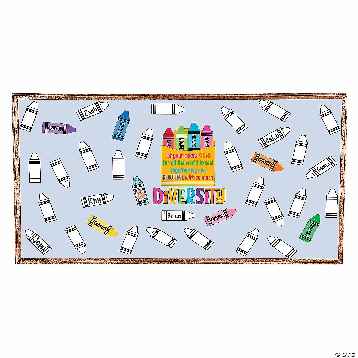 Best deal โญ Color Your Own Crayon Diversity Bulletin Board Set - 59 Pc. โ๏ธ