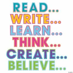 Hot Sale 🧨 Colorful Vibes Motivation Bulletin Board Set - 57 Pc. 😉