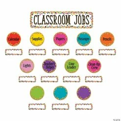 Discount 👍 Confetti Classroom Jobs Mini Bulletin Board Set - 49 Pc. 🎁