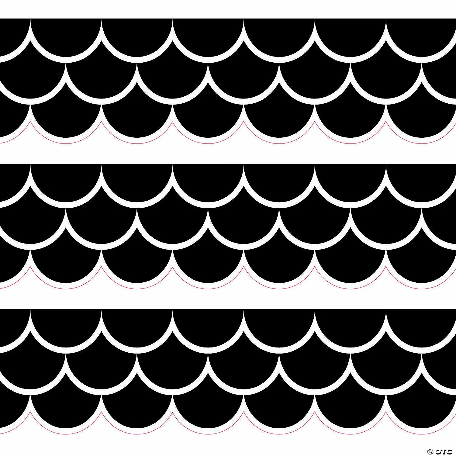 Hot Sale ๐ Creative Teaching Press Black Scallops EZ Border, 48 Feet Per Pack, 3 Packs ๐
