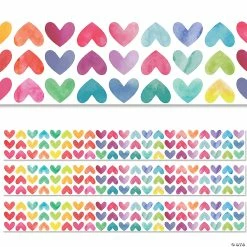 Buy 🥰 Creative Teaching Press Colorful Hearts EZ Border, 48 Feet, 3 Packs 🌟