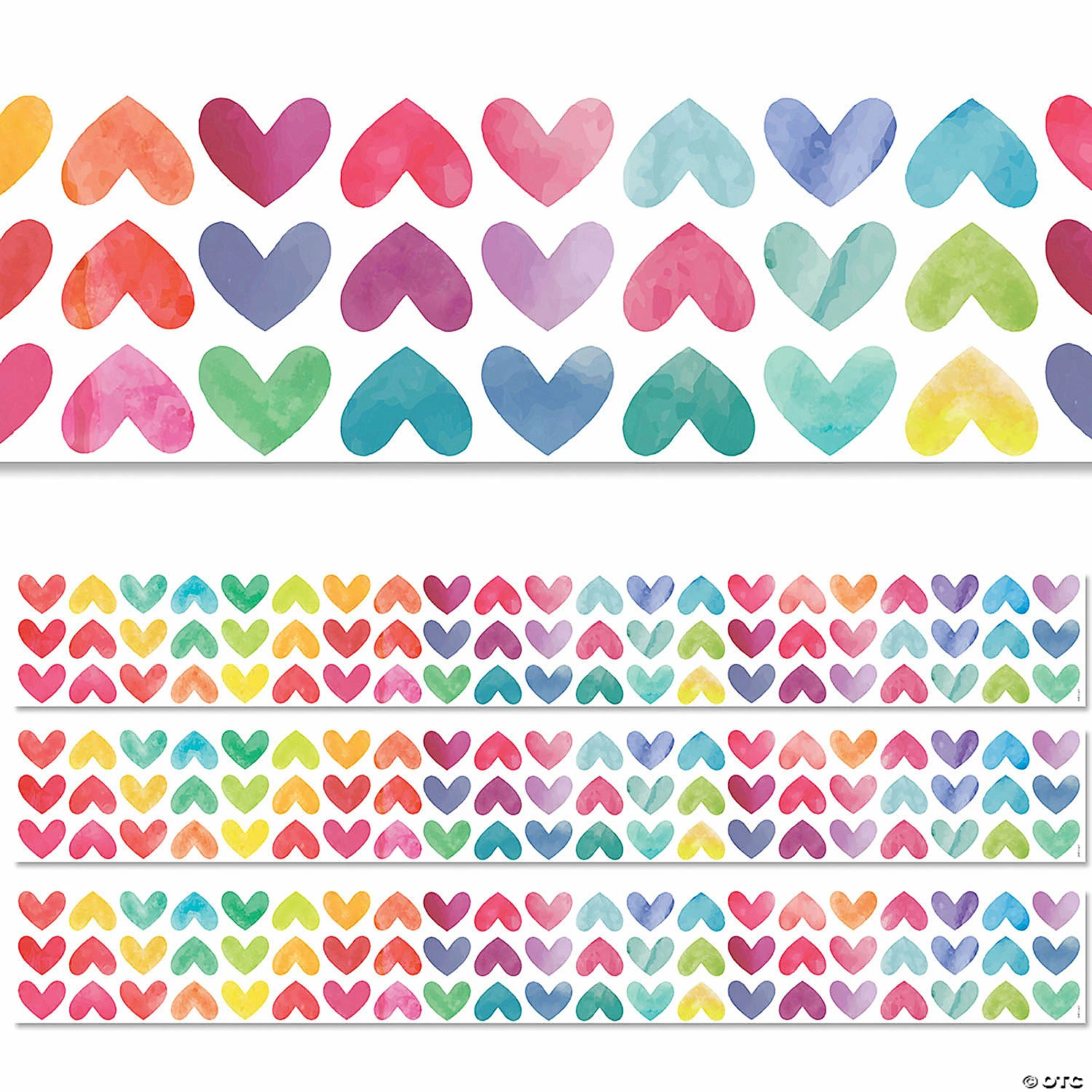 Buy 🥰 Creative Teaching Press Colorful Hearts EZ Border, 48 Feet, 3 Packs 🌟