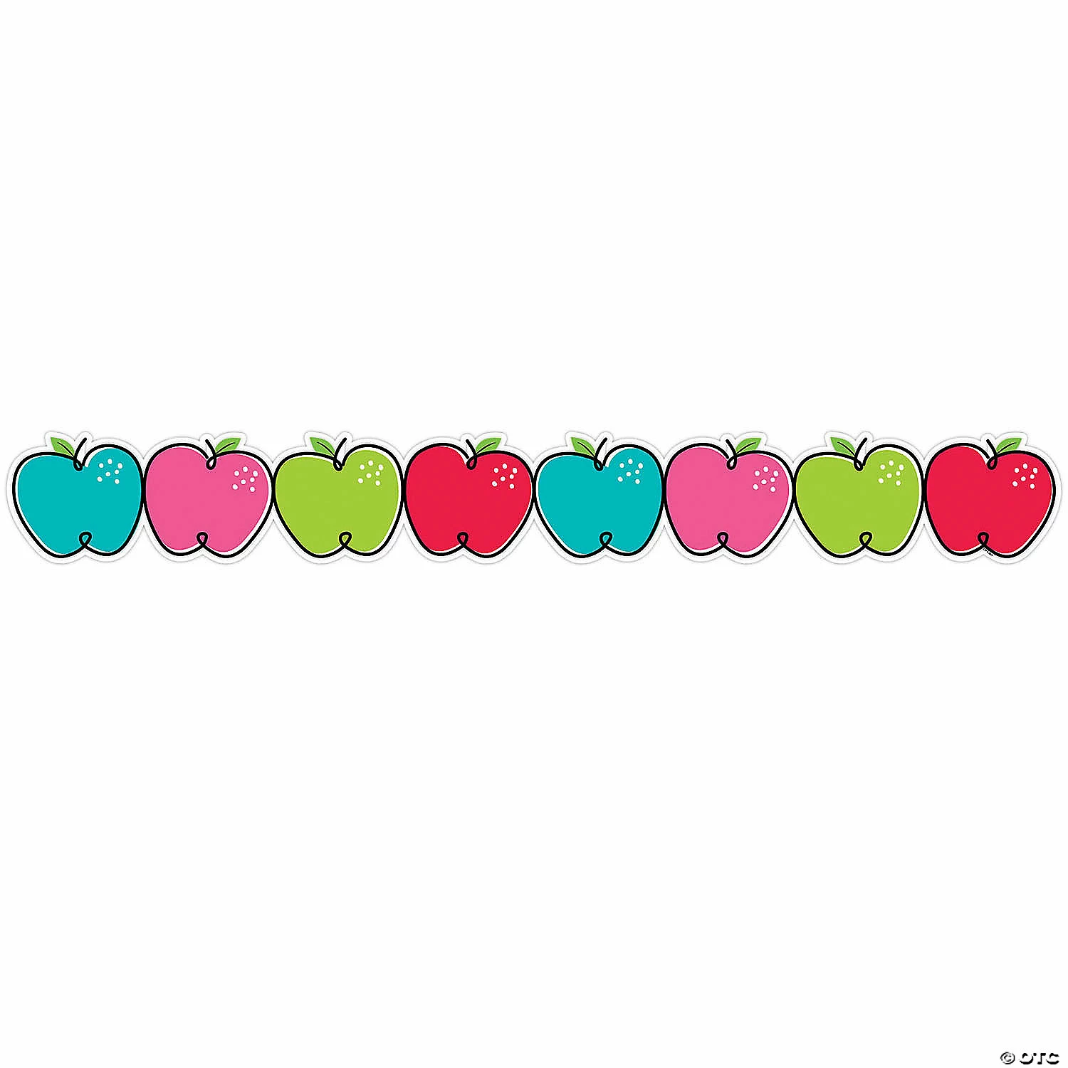 Brand new 👍 Creative Teaching Press Doodle Apples EZ Border, 48 Feet, 3 Packs ❤️ - Image 2