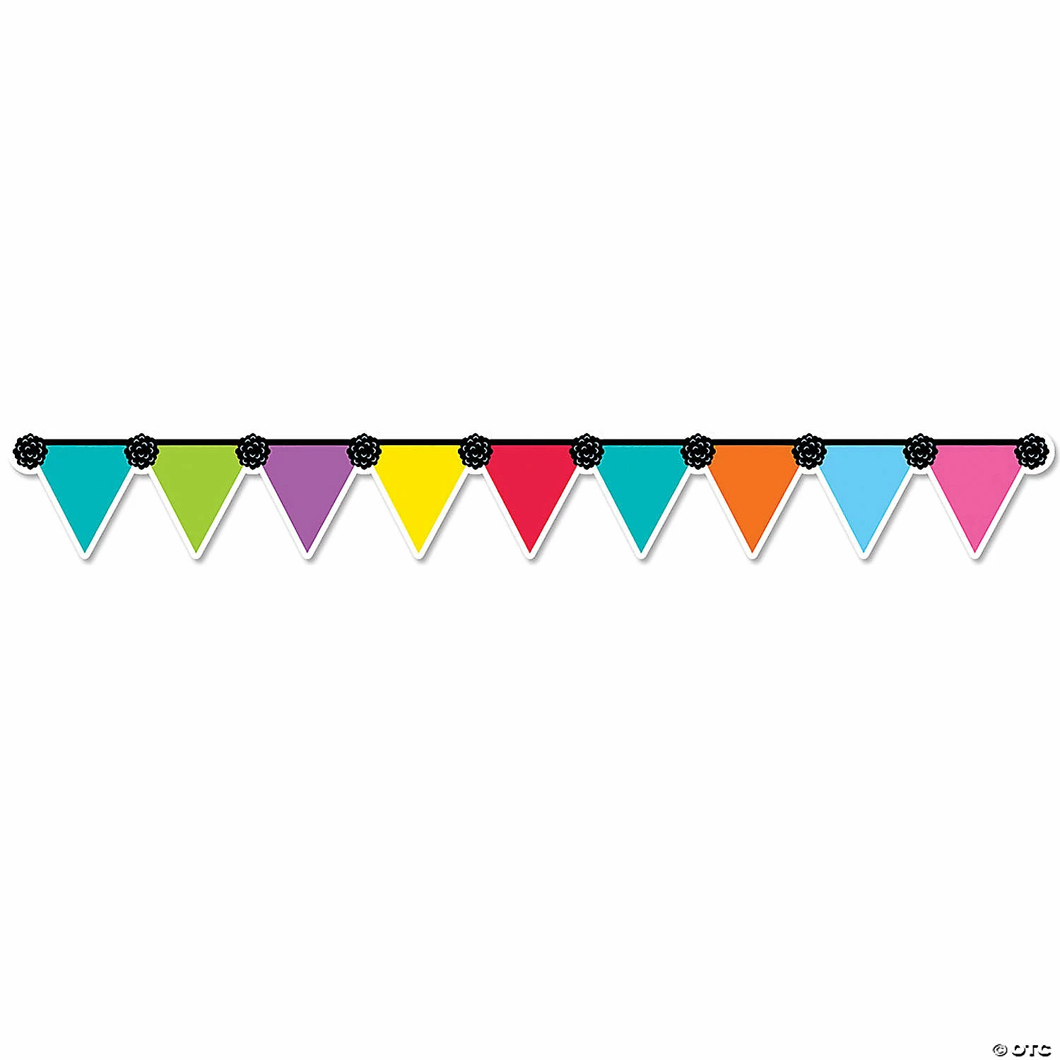 Budget ๐ Creative Teaching Press Pennant Party EZ Border, 48 Feet, 3 Packs ๐ - Image 2