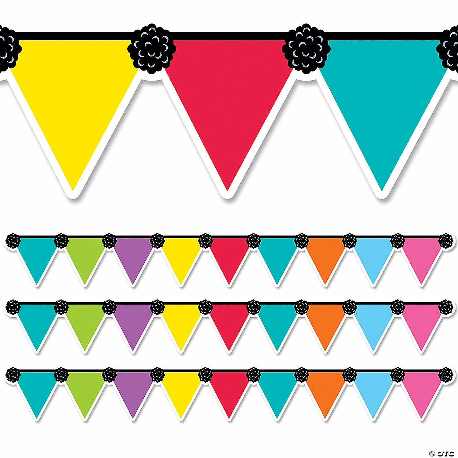 Budget ๐ Creative Teaching Press Pennant Party EZ Border, 48 Feet, 3 Packs ๐