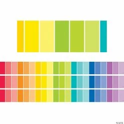Cheap 💯 Creative Teaching Press Rainbow Paint Chip EZ Border, 48 Feet Per Pack, 3 Packs 🤩
