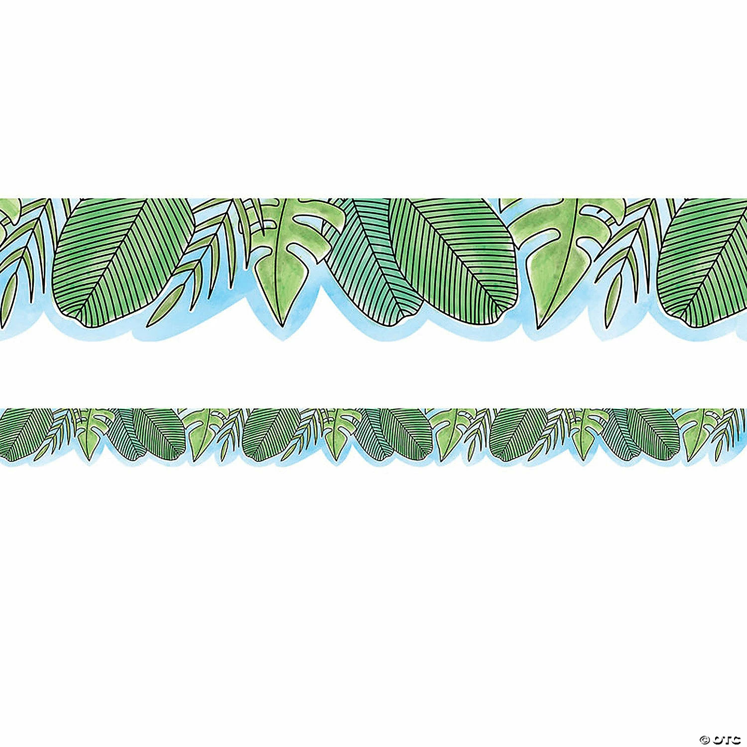 Best Pirce 💯 Creative Teaching Press Safari Friends Jumbo Leaves EZ Border, 48 Feet Per Pack, 3 Packs ❤️ - Image 2