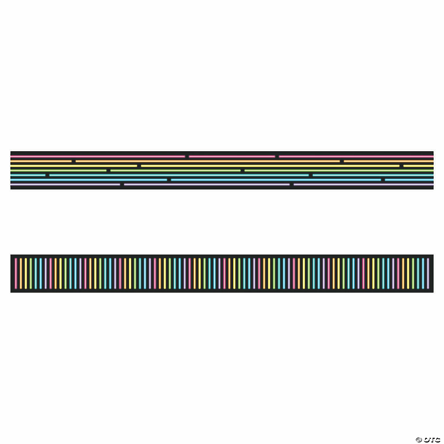 Hot Sale βοΈ Double-Sided Neon Lights Bulletin Board Borders - 12 Pc. π - Image 2