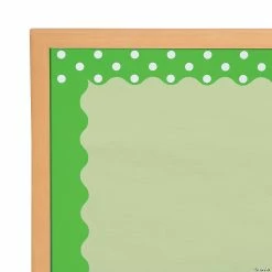 Discount ⌛ Double-Sided Solid & Polka Dot Bulletin Board Borders - 12 Pc. 💯