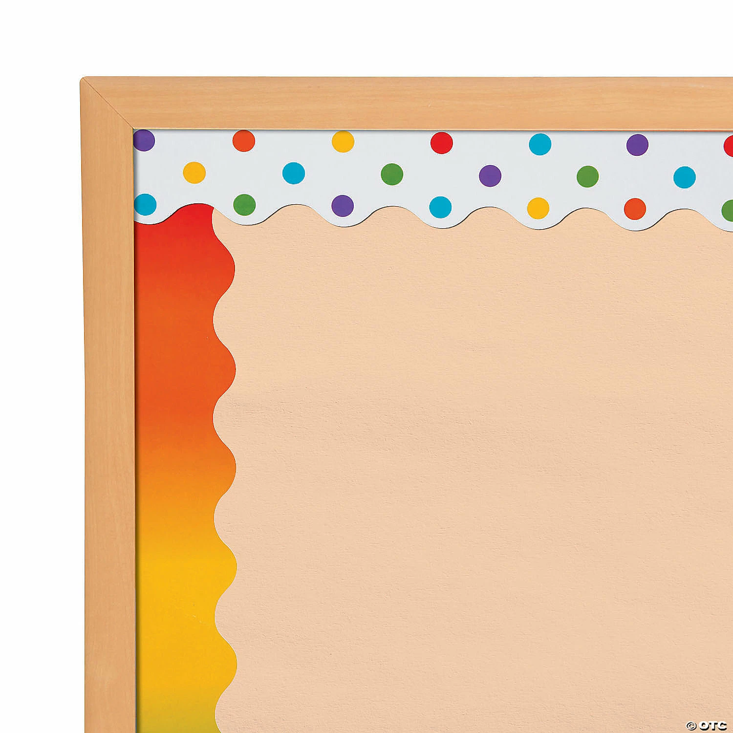 New ๐ Double-Sided Solid & Polka Dot Bulletin Board Borders - 12 Pc. ๐คฉ