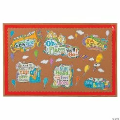 Promo 👍 Dr. Seuss™ Oh, the Places You'll Go Bulletin Board Set - 27 Pc. 😉