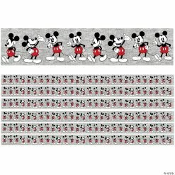 Outlet 🎁 Eureka Mickey Mouse Throwback Mickey Poses Deco Trim, 37 Feet Per Pack, 6 Packs 👏