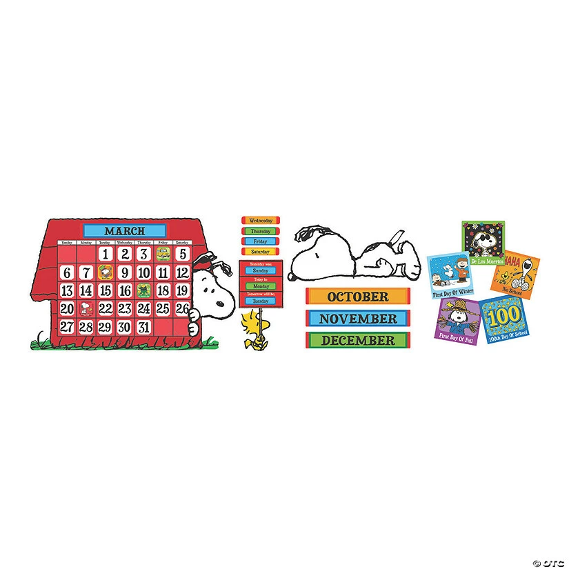 Flash Sale 😍 Eureka® Peanuts® Calendar Bulletin Board Set - 110 Pc. ❤️