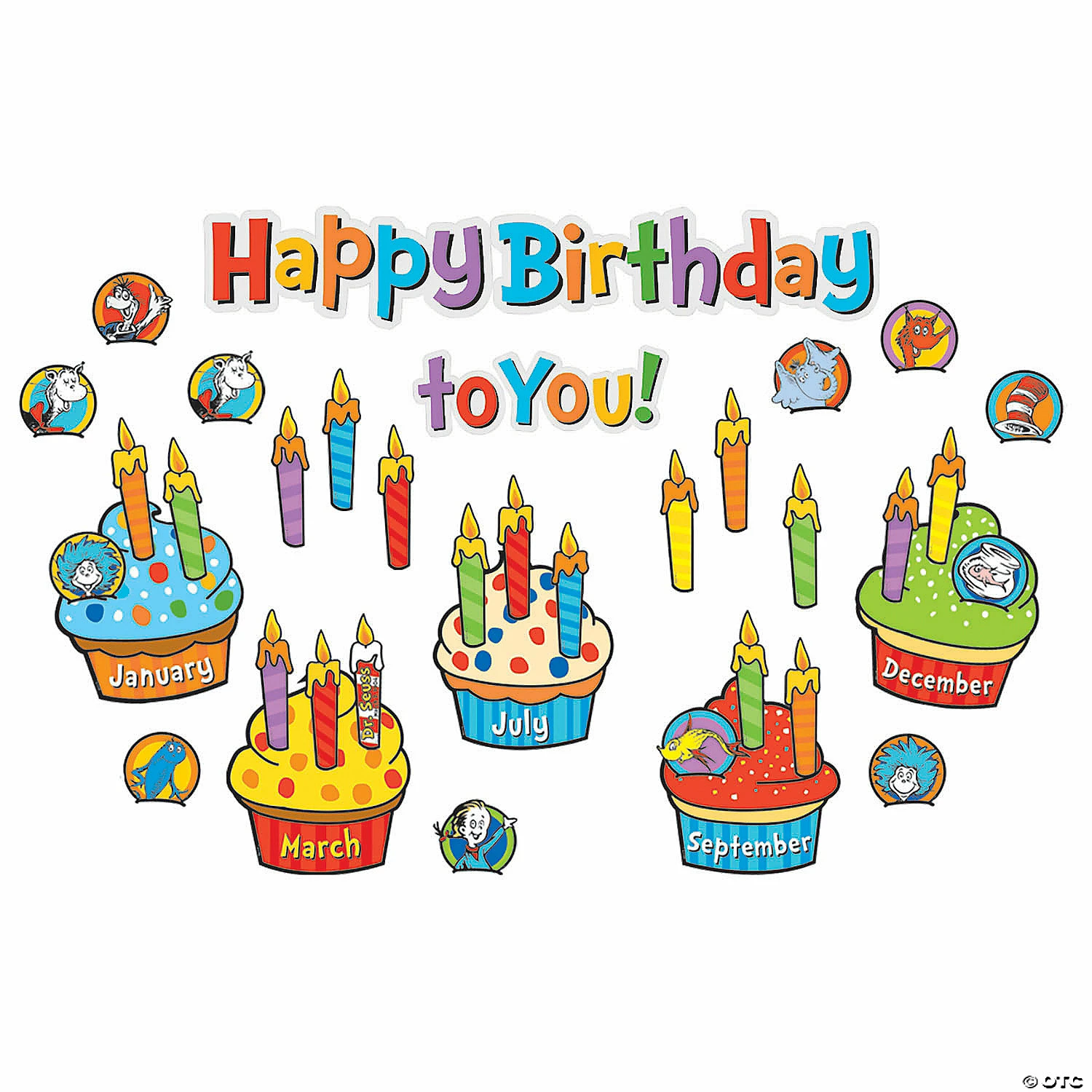 Promo 🤩 Eureka® Dr. Seuss™ 🎂 Birthday Mini Bulletin Board Set - 70 Pc. ✨ - Image 2