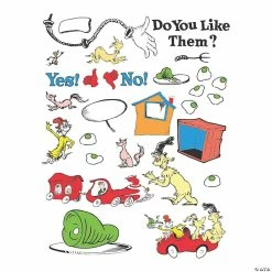 Best Pirce ⌛ Eureka® Dr. Seuss™ Green Eggs and Ham Bulletin Board Set - 73 Pc. 🎉