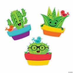 Hot Sale ❤️ Eureka® Sharp Bunch Cactus Bulletin Board Cutouts - 36 Pc. 🛒