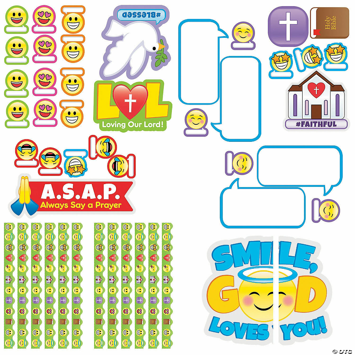 Deals โ๏ธ Faith Emoji Bulletin Board Set โจ - Image 2