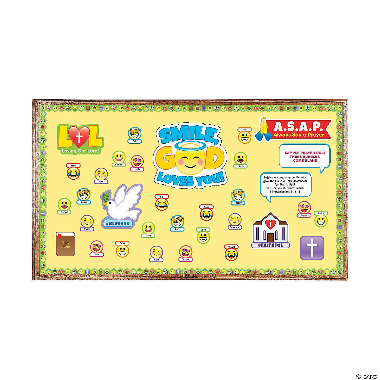 Deals โ๏ธ Faith Emoji Bulletin Board Set โจ