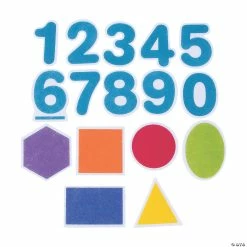 Best Pirce 🎁 Felt Numbers & Shapes - 16 Pc. ⭐