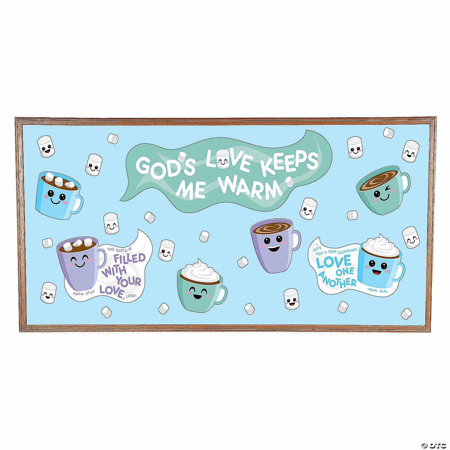 Deals β€οΈ Godβs Love Keeps Me Warm Bulletin Board Set - 74 Pc. π