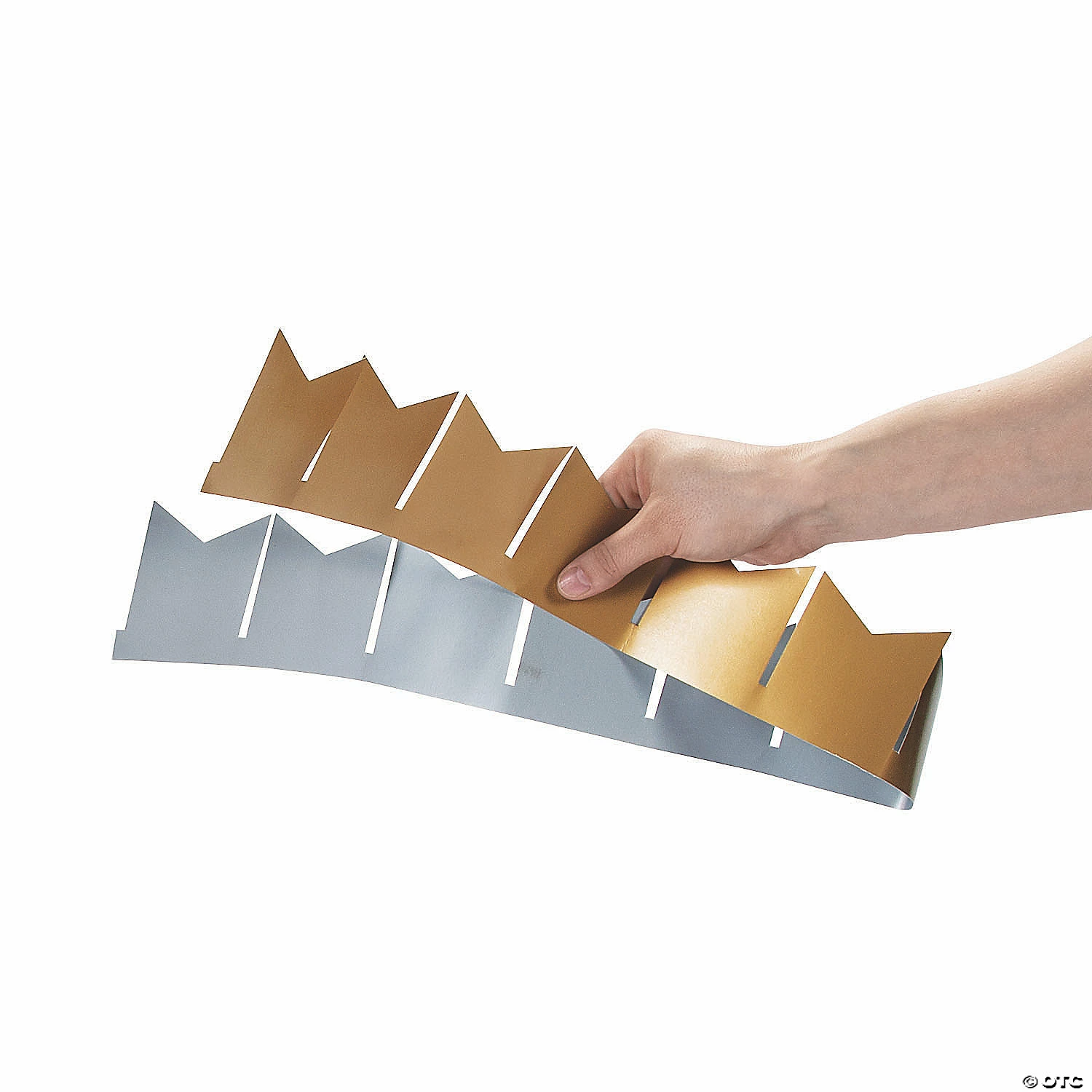 New ๐ Gold & Silver Metallic Pennant Bulletin Board Border - 12 Pc. ๐ - Image 3