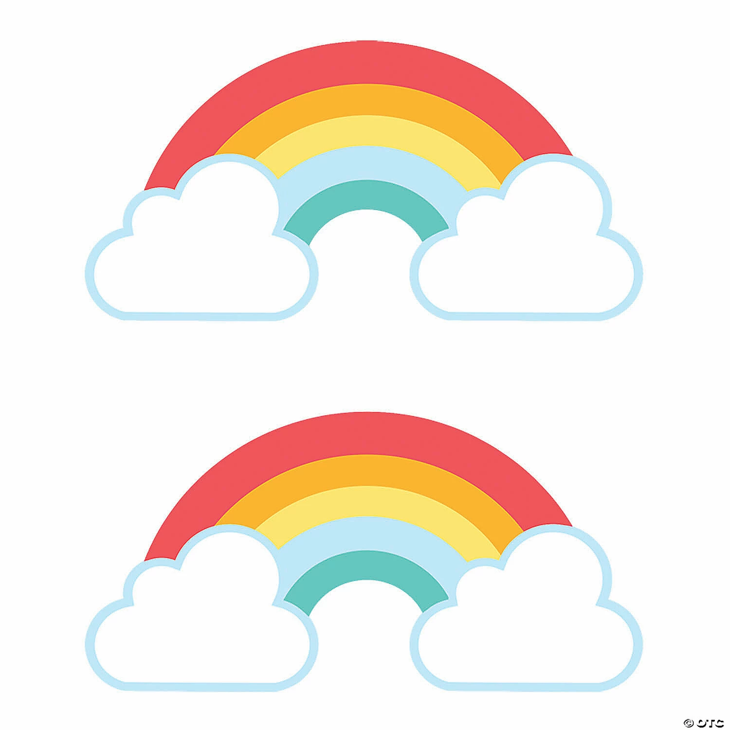 Top 10 ๐ Happy Day Rainbow Bulletin Board Cutouts - 48 Pc. ๐