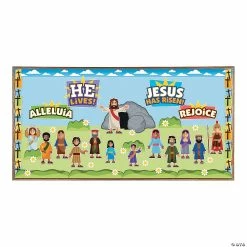Buy 👍 He Lives Bulletin Board Set - 68 Pc. 🎉