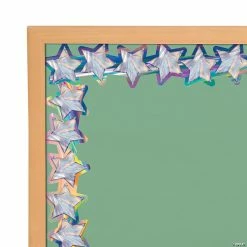 Outlet 🔥 Iridescent Stars Die Cut Bulletin Board Borders - 12 Pc. 🛒