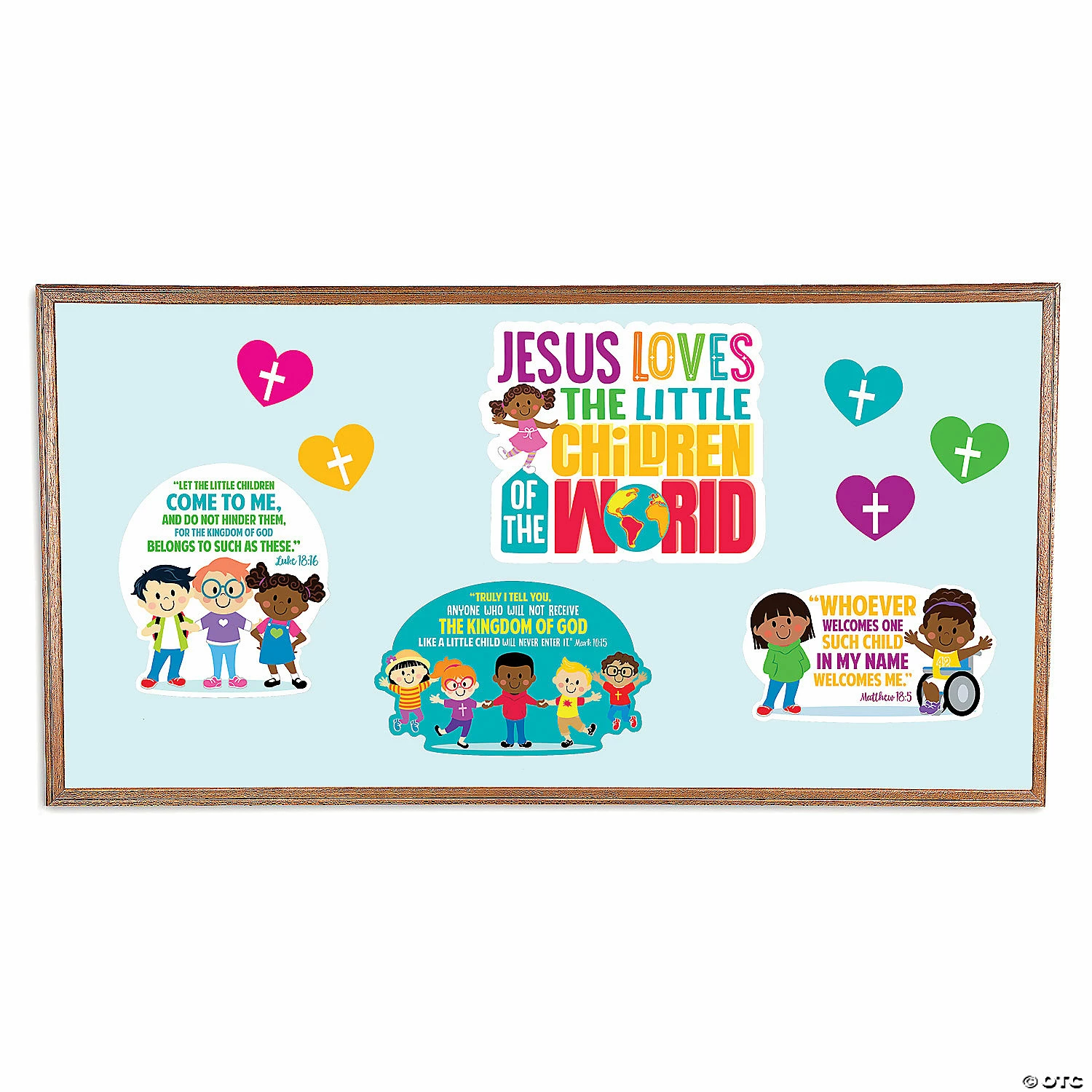 Cheap 🥰 Jesus Loves All the Children Bulletin Board Set - 10 Pc. 🔥